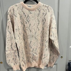 GALA Pink and Gray Men's Sweater